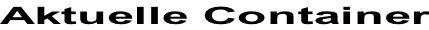 Aktuelle Container